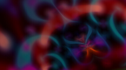 Abstract bright neon pink background with shapes.