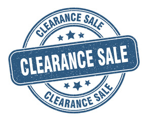 clearance sale stamp. clearance sale label. round grunge sign