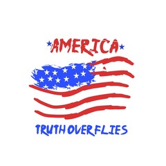 truth over flies design.America poster