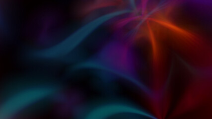 Abstract fractal background with glowing multi-colored lines.