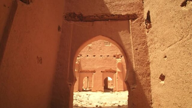 Old wall of the mosque in morocco