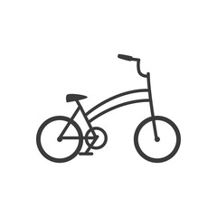 Fototapeta premium bicycle retro transport on white background