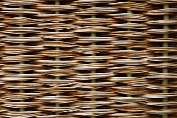Cesta de mimbre. Textura. Horizontal.
