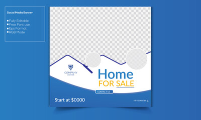Real Estate Sales Promotion Banner for Social Media