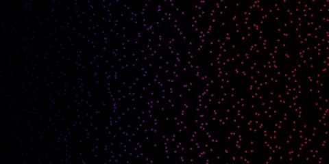 Dark Purple, Pink vector pattern with abstract stars.