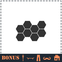 Honeycomb icon flat
