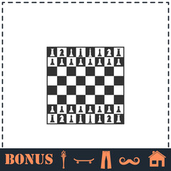 Chess icon flat