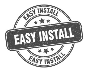 Obraz premium easy install stamp. easy install label. round grunge sign