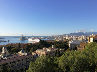 Obraz premium View of Malaga Port