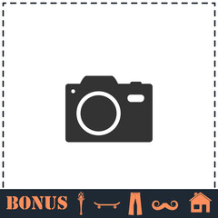 Camera icon flat