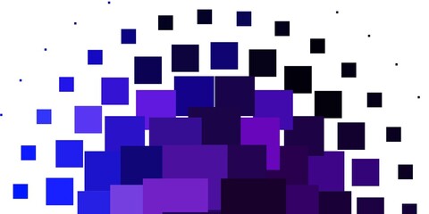 Light Pink, Blue vector background with rectangles.