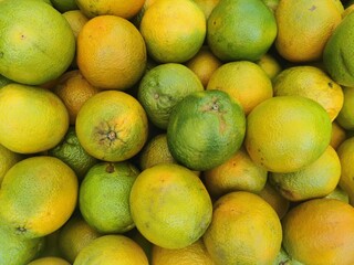 Full frame of group of oranges