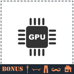 Gpu icon flat