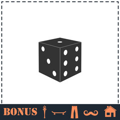 Dice icon flat