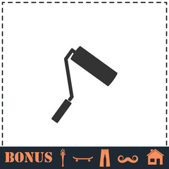 Paint Roller icon flat
