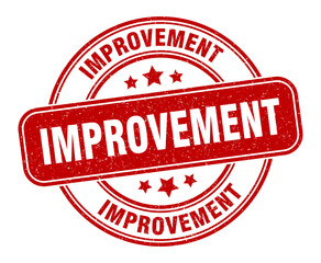 improvement stamp. improvement label. round grunge sign