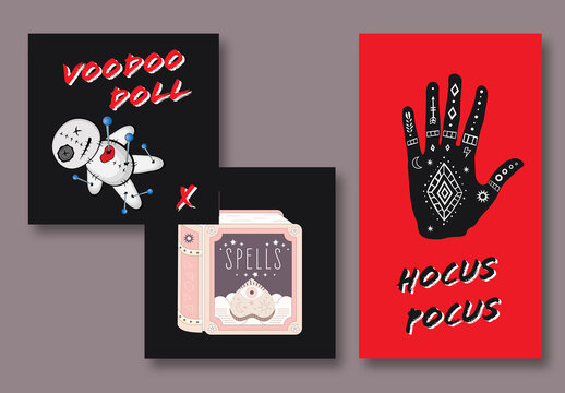 Occult Illustration Social Posts