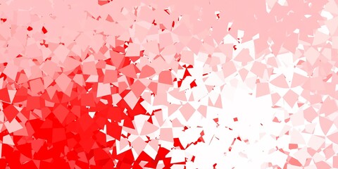 Dark orange vector texture with random triangles.