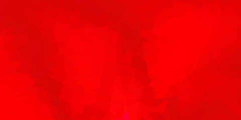 Dark orange vector triangle mosaic background.