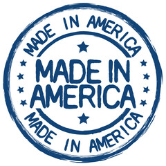 Made in America. Vector Rubber Stamp.