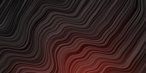 Dark Red vector backdrop with bent lines.