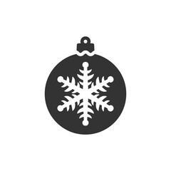 Christmas ball icon isolated on white background. Christmas bauble symbol modern, simple, vector, icon for website design, mobile app, ui. Vector Illustration