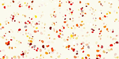 Light orange vector pattern with abstract shapes.