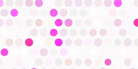 Light pink, yellow vector background with spots.
