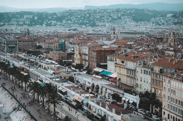 Obraz premium Strandpromenade in Nizza