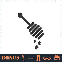 Honey icon flat