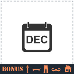 Calendar icon flat