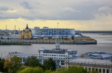 The city of Nizhny Novgorod Russia. River View.