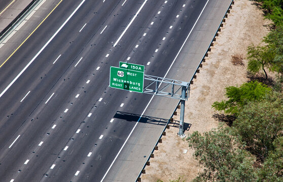 Wickenburg, Arizona Freeway Sign