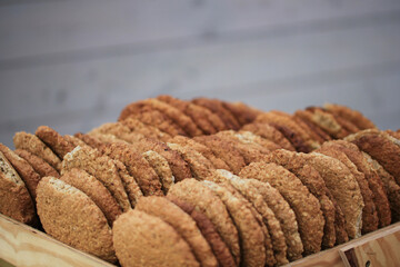 oatmeal cookies in a box