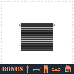 Blinds icon flat