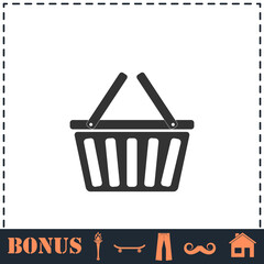 Basket icon flat