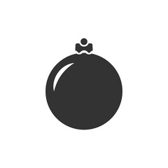 Christmas ball icon isolated on white background. Christmas bauble symbol modern, simple, vector, icon for website design, mobile app, ui. Vector Illustration