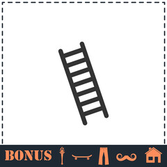 Ladder icon flat