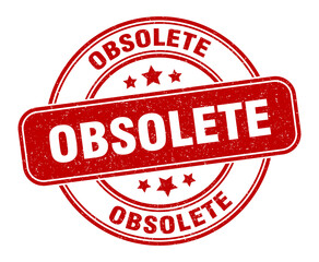 obsolete stamp. obsolete label. round grunge sign