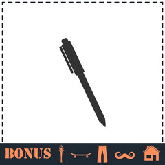 Pen icon flat