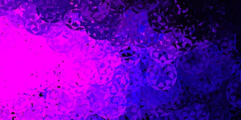 Dark purple vector layout with triangle forms.