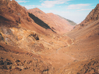 A hiking treck to Toubkal in Toubkal National Park