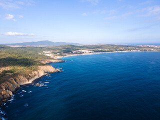 Fototapeta na wymiar Aerial view of Cape Agalina near resort of Dyuni, Bulgaria