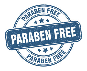 paraben free stamp. paraben free label. round grunge sign