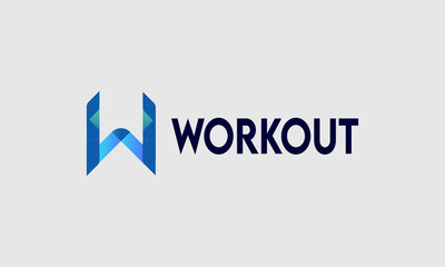 Workout Modern  Logo Design