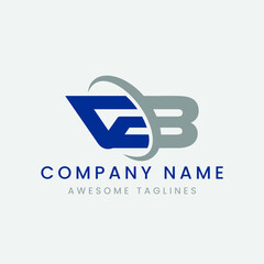 initial VB BV Logo Design.  