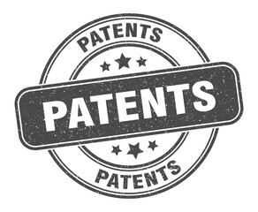 patents stamp. patents label. round grunge sign
