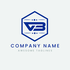 initial VB BV Logo Design.  