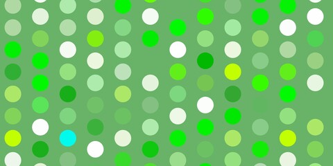 Light green, yellow vector template with circles.