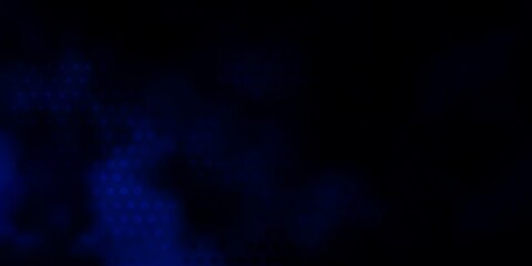 Dark BLUE vector template with circles.